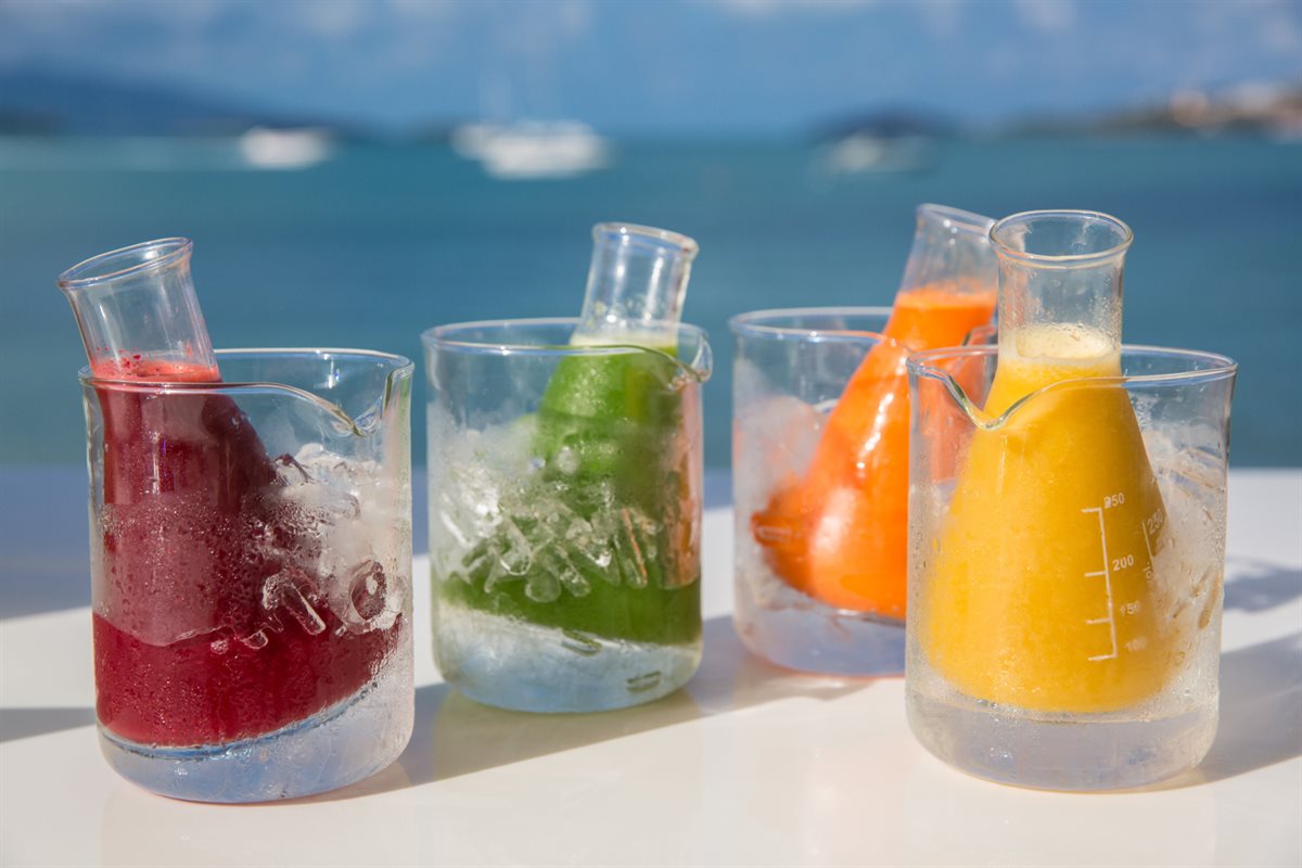 Fresh cold-pressed juices